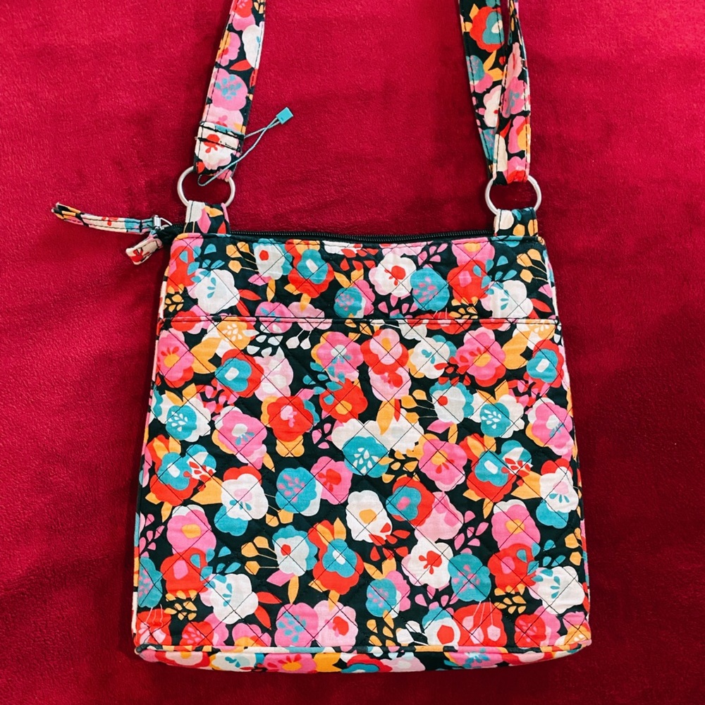 Floral Quilted Crossbody Bag